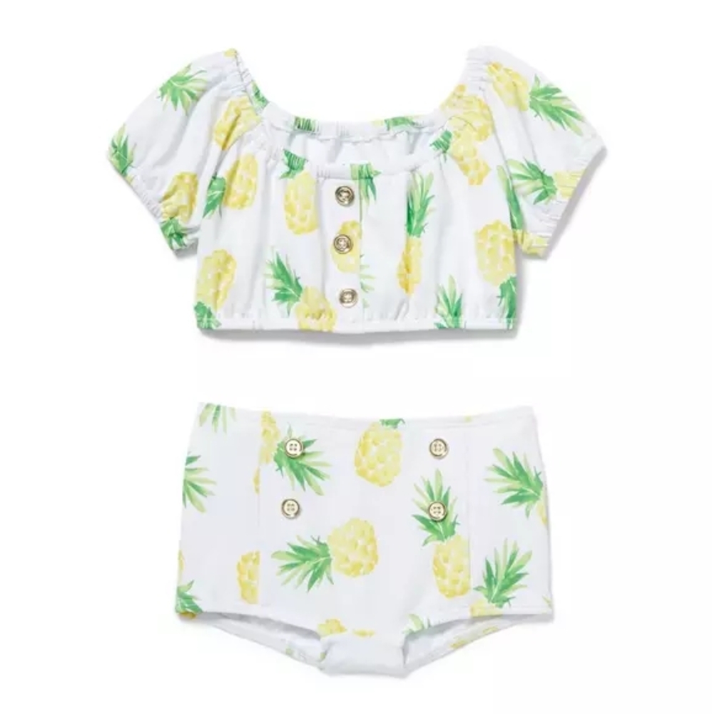 3 For $18 Pineapple Print Two-Piece Set